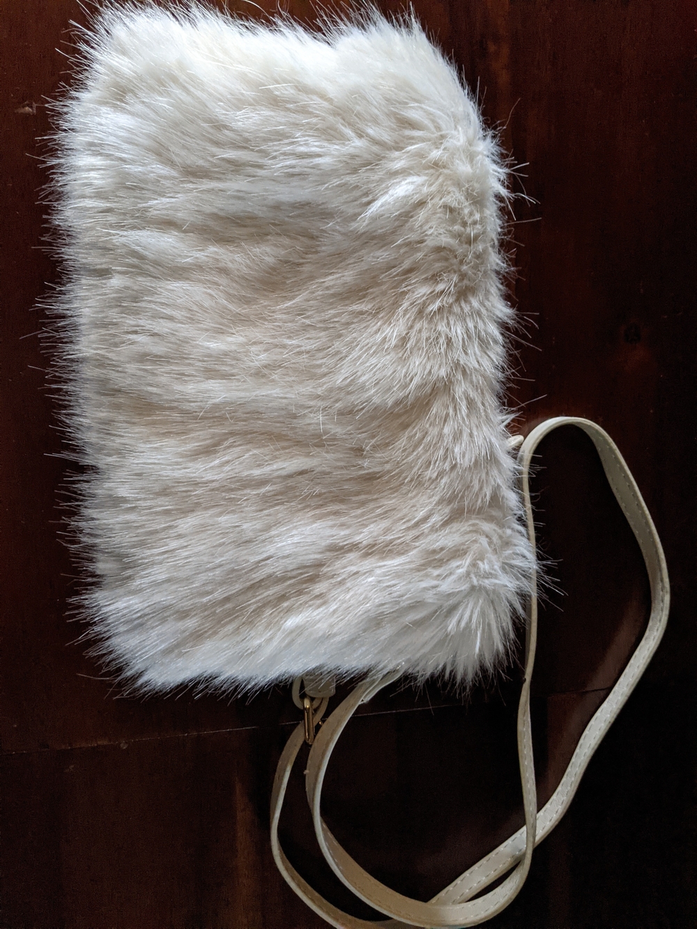 Helen Moore Medium Faux Fur Clutch Crossbody Bag Made in England